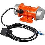 VEVOR 40W Vibratore per Calcestruzzo, Motore a Vibrazione, 220V 50Hz 40W, Motore Monofase, 3000Rpm, Motore Vibrante, Motore Elettrico a Vibrazione per Calcestruzzo, Forza di Eccitazione Regolabile