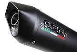 GPR EXHAUST SYSTEM Y.69.FUNE Coppia Terminali Omologati con Raccordo Compatibile con YAMAHA FZ6 600-FAZER S1-S2 2004/13 Furore Nero