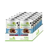 Natural Trainer Medium-Maxi Puppy & Junior - Cibo Umido per Cani con Pollo 12 x 400 g