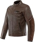 Dainese Merak Giacca in pelle per moto Marrone 60