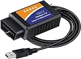 OBDResource - Adattatore Scanner USB OBD2 con MS-CAN/HS-CAN, ELMconfig, Strumento Diagnostico Professionale OBDII per Ford e Mazda