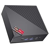 ACEMAGICIAN AM06PRO Mini PC, AMD Ryzen 7 5700U (8C/16T, Fino a 4,3 GHz), Mini Computer 16GB DDR4 RAM 512GB M.2 SSD,AMD Radeon Vega7 1900MHz, Dual Ethernet/WIFI 6/Type-C/per Ufficio, Studio