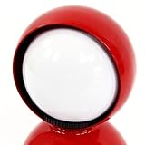 Artemide Eclisse - Lampada da tavolo, Ø 12 cm, altezza 18 cm, colore: Rosso