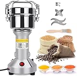 Kotsy Mulino per Cereali,150g Portable Grinder 850W Macinaspezie Elettrico 3 Lame per Diversi Cereali, Erbe, Spezie, Noci