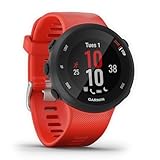 Garmin Forerunner 45, Orologio Smart GPS per la Corsa e Altri Sport Unisex, Rosso, 42 mm