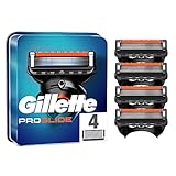 Gillette Fusion 5 Proglide Lamette da Barba, per Rasoio di Sicurezza, Confezione da 4 Ricambi da 5 Lame, con 5 Lame di Precisione