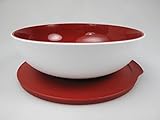 Tupperware Allegra Service Ciotola 740 ml Bianco Rosso