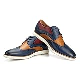 JITAI Scarpe Oxford da Uomo Scarpe Eleganti da Uomo Scarpe Casual Stringate da Uomo, multicolore-16, 41 EU (8 UK)