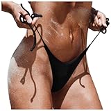 Generico Slip Brasiliana Donna Elastico Tanga Vita Bassa Pantaloni da Nuoto Surf Piscina Perizoma Costume Nuoto Sexy Pantaloni da Bagno Triangolo Costume Slip Costumi da Bagno Mare Spiaggia Morbido