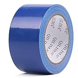 QILIMA Nastro adesivo nastro in tessuto qualità premium 50 mm x 25.1 m adesivo senza residui, forte, colore blu