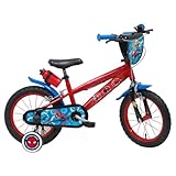 Tecnobike Shop Bici per Bambino Bicicletta Denver Albri Spiderman Marvel - Taglia 14 pollici