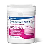 DynamicaMag DONNA 150g | Magnesio bifasico donna | Metabolismo energetico | Funzione psicologica | Ossa sane | Assorbimento calcio | Senza glutine e lattosio |Senza zuccheri aggiunti