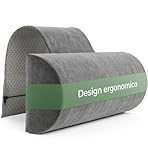 Poggiatesta per divano con contrappeso (100% spugna memory foam) - cuscino cervicale, Cuscino per il collo, Cuscino per la lettura, Cuscino per poltrona e sedia gaming, Poggiatesta auto cuscini sdraio