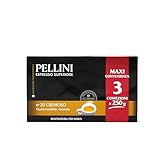 Pellini Caffè - Espresso per Moka, Gusto N. 20 Cremoso, Confezione da 3 x 250 g , 750 g