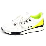 BARRACUDA F3132 Sneaker Uomo Ivory/Yellow Fluo Scarpe Leather Shoe Man [42]