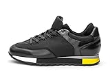 FRAU Sneaker Uomo 23m2 Nero Giallo (43 EU)