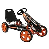 Hauck Veicolo a Pedali Speedster per Bambini 4-8 Anni, fino a 50 kg, Freno a Mano, Sedile Regolabile, Arancio