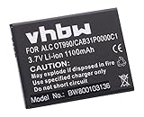 vhbw 1x batteria compatibile con Alcatel OT-4007D, OT-4007A, One Touch Pixi Dual SIM, OT-4007 smartphone cellulare (1100mAh, 3,7V, Li-Ion)