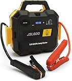 MAXTOOLS JSL600, Avviatore d emergenza professionale 12V 3600A per Vetture, SUV, Fuoristrada, Camper e Veicoli Commerciali, Battery Pack e Caricatore rapido QC3.0