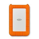 LaCie Rugged Mini, 1TB, Hard Disk Esterno, Resistente agli Urti e alle Cadute, per PC e Mac, incl. USB-C senza cavo USB-A, Arancione/Grigio, 2 anni Rescue Services (LAC301558)