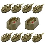 Carpfishing Method Feeder piombi per Pesca con Stampo A Sgancio Rapido per Pesca alla Carpa, 15 g, 20 g, 25 g, 30 g, 35 g, 40 g, 50 g, 60 g