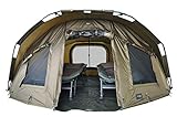 MK-Angelsport Fort Knox - Tenda da pesca per 2 persone, set completo con martello in gomma, tenda a cupola