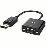 Rankie Adattatore Displayport (DP) su VGA, 1080P, Nero