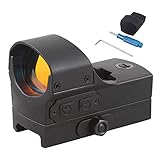 Vector Optics Wraith 1x22x33mm 1 MOA per Click Mini Red DOT Scope Sight with Automatic Motion Sensor And Invisible Night Vision DOT, Red Illuminated Reticles, 6 Levels of Illumination