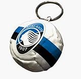 FCP ATALANTA portachiavi auto moto squadra gadget calcio bambino anni uomo ufficiale pallone accessori ragazzo Bergamo nerazzurri (bianco)