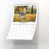 Calendario 2025 da parete fotografico personalizzato. Calendario fotografico A3 da muro 12 mesi + copertina. Foto stampate direttamente sul calendario. Carica qui le tue foto.