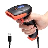 Tera Barcode Scanner CCD 1500 Lettore di Codici a Barre Cablato 1D USB, Scansione di Codici a Barre su Schermi Digitali, 1500C