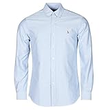 Ralph Lauren Camicia Oxford Custom Fit, blu, M