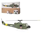 FLYWING RC Elicottero Modello con GPS, 2.4G 6CH 3D Acrobazia Telecomandata UH1-V3 Huey Aereo Elettrico, Ritorno Intelligente, Bambini Adulti Giocattolo Elettrico da Combattimento Regalo