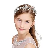 IYOU Lucente Cristallo Principessa Copricapo Strass nuziale Pezzo di capelli Ballo Studentesco Nozze Vestito per Capelli Accessori per Ragazze di Fiori e Damigella D onore