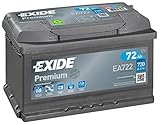 Exide EA722 Premium Auto Batteria 096TE