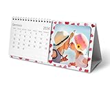 Calendario da tavolo 2024 personalizzato - calendario per scrivania 2024 personalizzabile con le tue foto