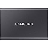 Samsung T7 Portable SSD - 2 TB - USB 3.2 Gen.2 External SSD Titanium Grey (MU-PC2T0T/WW)