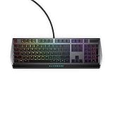 Alienware Tastiera da gioco RGB a basso profilo AW510K, AlienFx per chiave RGB LED Retroilluminazione a colori, CONTROLLI multimediali e passthrough USB, interruttori Cherry MX a basso profilo rossi