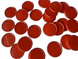 500 gettoni per bevande, premi per poker, 25 mm, colore: rosso