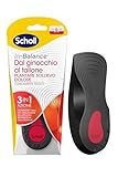 Scholl In-Balance dal Ginocchio al Tallone Plantare Sollievo Dolore, Plantari con Gel Ammortizzante a Doppio Strato con Supporto Flessibile, Taglia M (40-42), 1 Paio