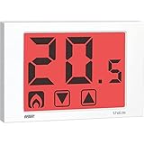 VEMER VE434700 THALOS - Termostato Ambiente da Parete, Display Touch Screen, Alimentazione 230V, Bianco