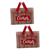 Cabilock 2 Pz Barattolo Regalo Portatile Scatola di Popcorn Barattoli di Biscotti Vuoti Caramelle Conservazione Biscotti Contenitore da Cucina Contenitori Ondeggiare Porta Regali Latta