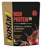 Isostad HIGH PROTEIN 90 CHOCOLATE, Proteine del latte e vegetali, Fonte di vitamine e minerali, Per la crescita della massa muscolare, Alto valore biologico, 400 gr