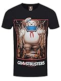 Ghostbusters Maglietta Uomo Marshmallow Uomo Cotone Nero - XXL