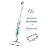 BLACK+DECKER FSM1630-QS Lavapavimenti a vapore STEAM-MOP Deluxe con Minitesta Triangolare Lift&Reach, 1600 W, Serbatoio 460ml