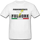 Maglietta Paracadutisti Folgore-Italia Italia Paracadutisti #7623 bianco XXXL