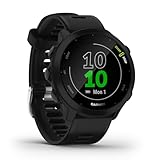 Garmin Forerunner 55 (Black), Smartwatch running con GPS, Cardio, Piani di allenamento inclusi, VO2max, Allenamenti personalizzati, Garmin Connect IQ, Taglia unica