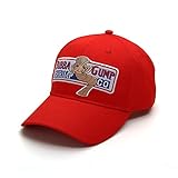 Nofonda Unisex Forrest Gump cap, Cappellini da Baseball con Ricamate Bubba Gump Shrimp Co. Logo, Berretto di Snapback Come Accessori Costume Cosplay o Regalo, per Sport e allo Svago (Rosso)