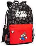 Super Mario Nintendo Zaino per bambini Ragazzi Ragazze Scuola Zaino 16" One Size