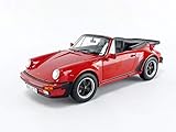 Norev NV187664 1:18 1987 Porsche 911 Turbo Cabriolet-Rosso